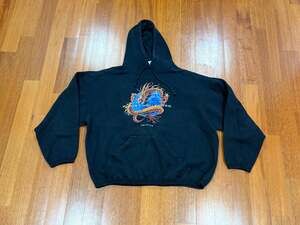 Vintage Planet Hollywood Orlando Dragon Globe Graphic Hoodie XX-Large